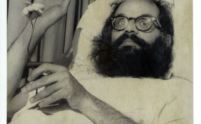 Photo: Poet Allen Ginsberg finds upstate roads hazardous, ends up in Albany hospital